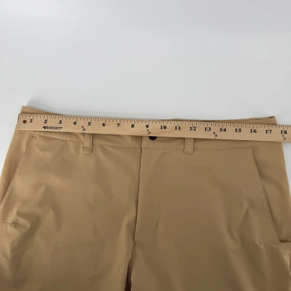 The North Face Hiking Shorts Mens 34 Khaki Tan Technical Outdoor Utility Stretch